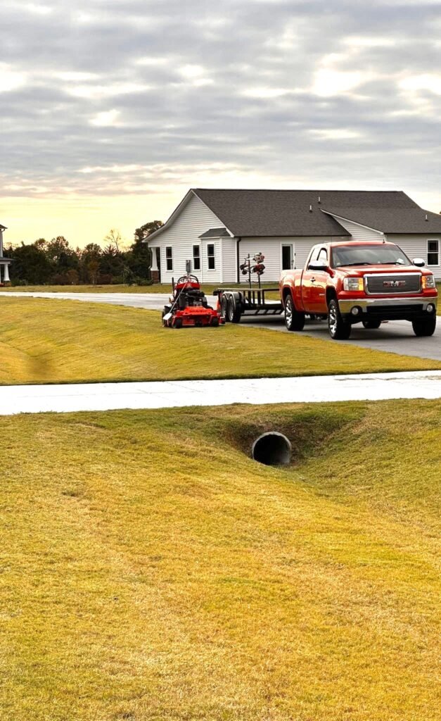 Professional lawn mowing service in Johnston County NC